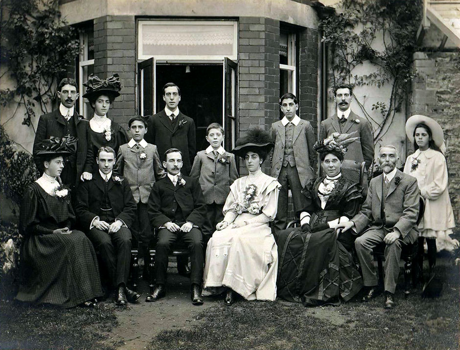 The marriage of Hilda Child and Frank Taylor at Chepstow in 1908