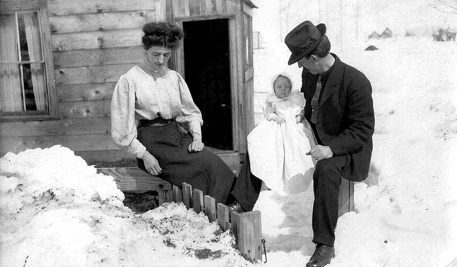 Edith and Bernard with Dora in Alaska