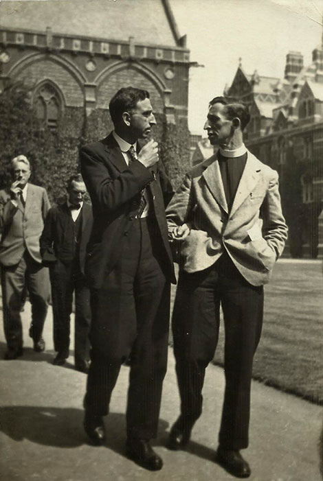 Leonard at a summer school at Keble, Oxford, in 1929