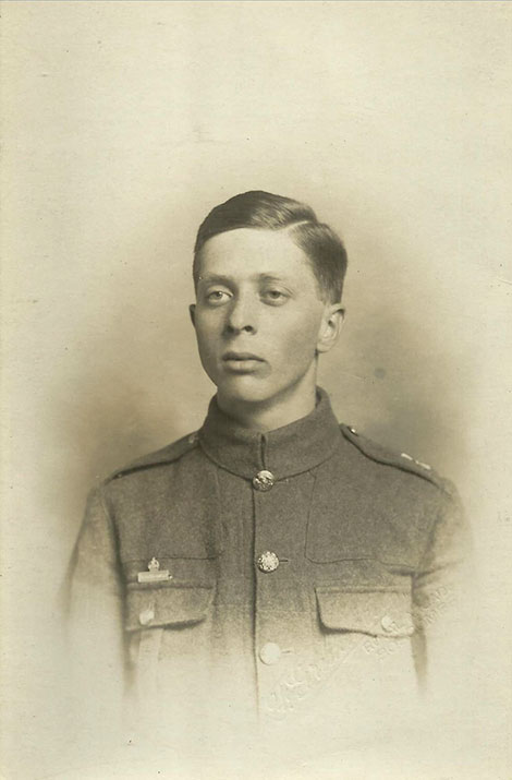 George in Army uniform, photo taken at Boscombe