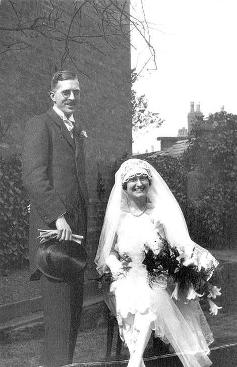George’s marriage to Lucy Starr in Wigan in 1928
