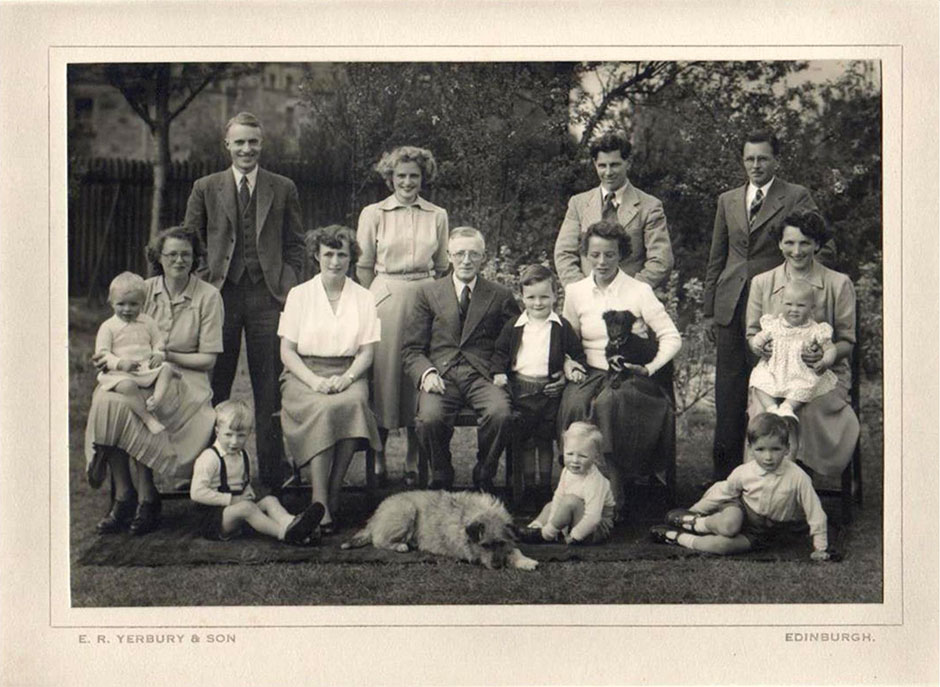 Family group in Edinburgh about 1951