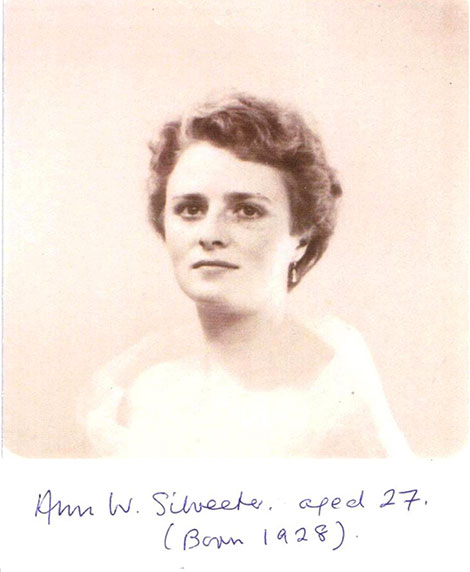 Ann Silvester aged 27
