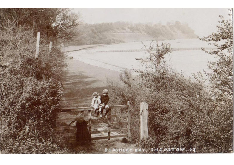 Beachley Bay in 1914 – a postcard sent by George Child to Amy Child in Bristol