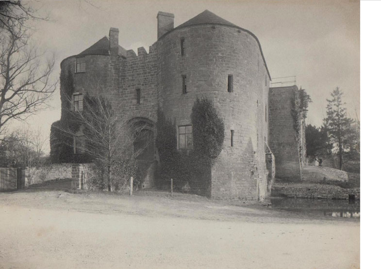 St Briavels Castle – a professional photograph perhaps taken by Edmund Ballard around 1900-10