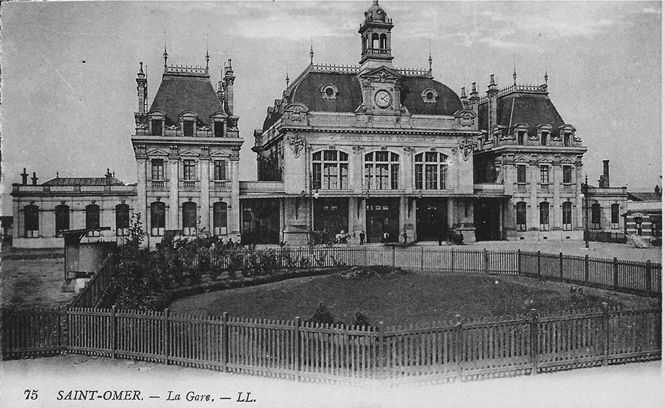 La Gare (the railway station) in Saint Omer, where Alfred arrived